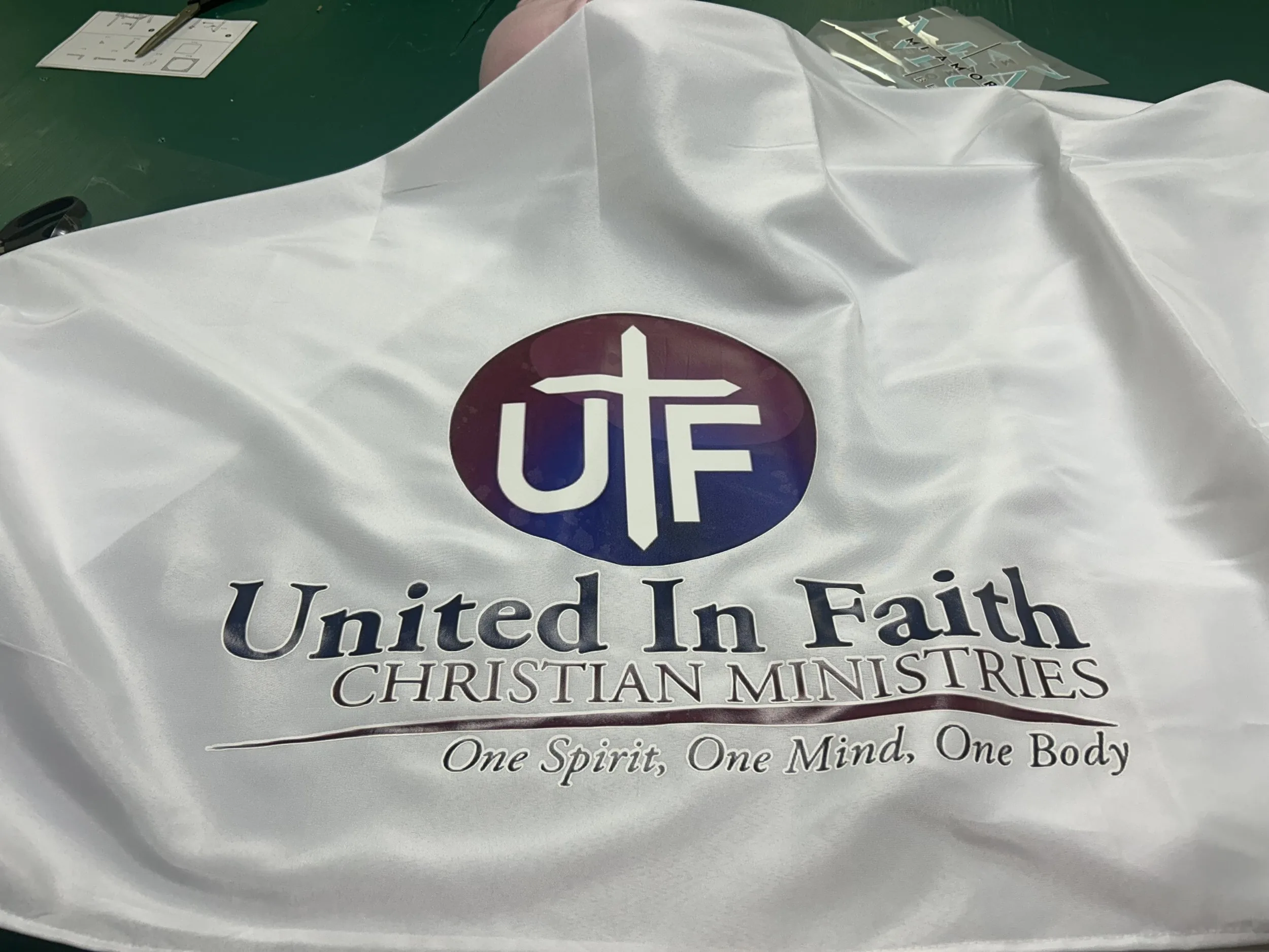 Large format banner printed by Fontz Graphics Designs