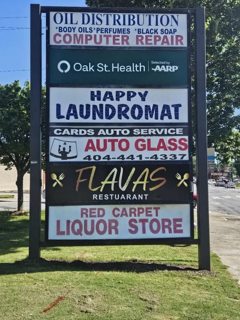 Business signage installed by Fontz Graphics Designs